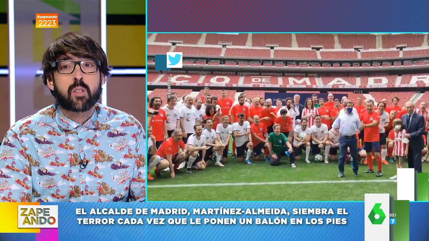 Vídeos virales de Martínez-Almeida dando balonazos a la gente Vídeos virales de Martínez-Almeida dando balonazos a la gente
