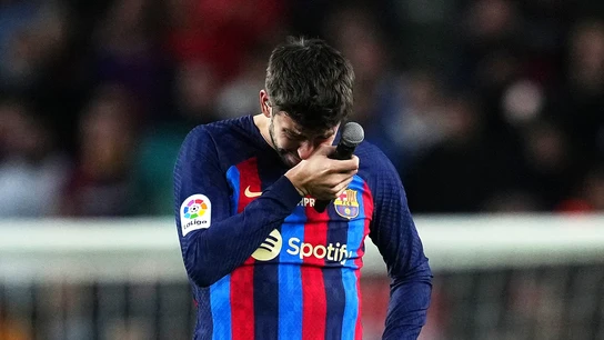 Gerard Piqué, entre lágrimas Gerard Piqué, entre lágrimas