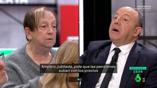 Debate Bernardos con jubilada Debate Bernardos con jubilada