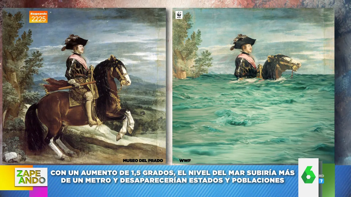 Así serían estos famosos cuadros de Velázquez, Sorolla y Goya si se vieran afectados por el cambio climático Así serían estos famosos cuadros de Velázquez, Sorolla y Goya si se vieran afectados por el cambio climático