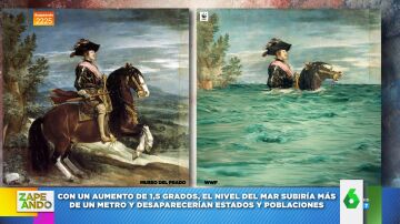 Así serían estos famosos cuadros de Velázquez, Sorolla y Goya si se vieran afectados por el cambio climático 
