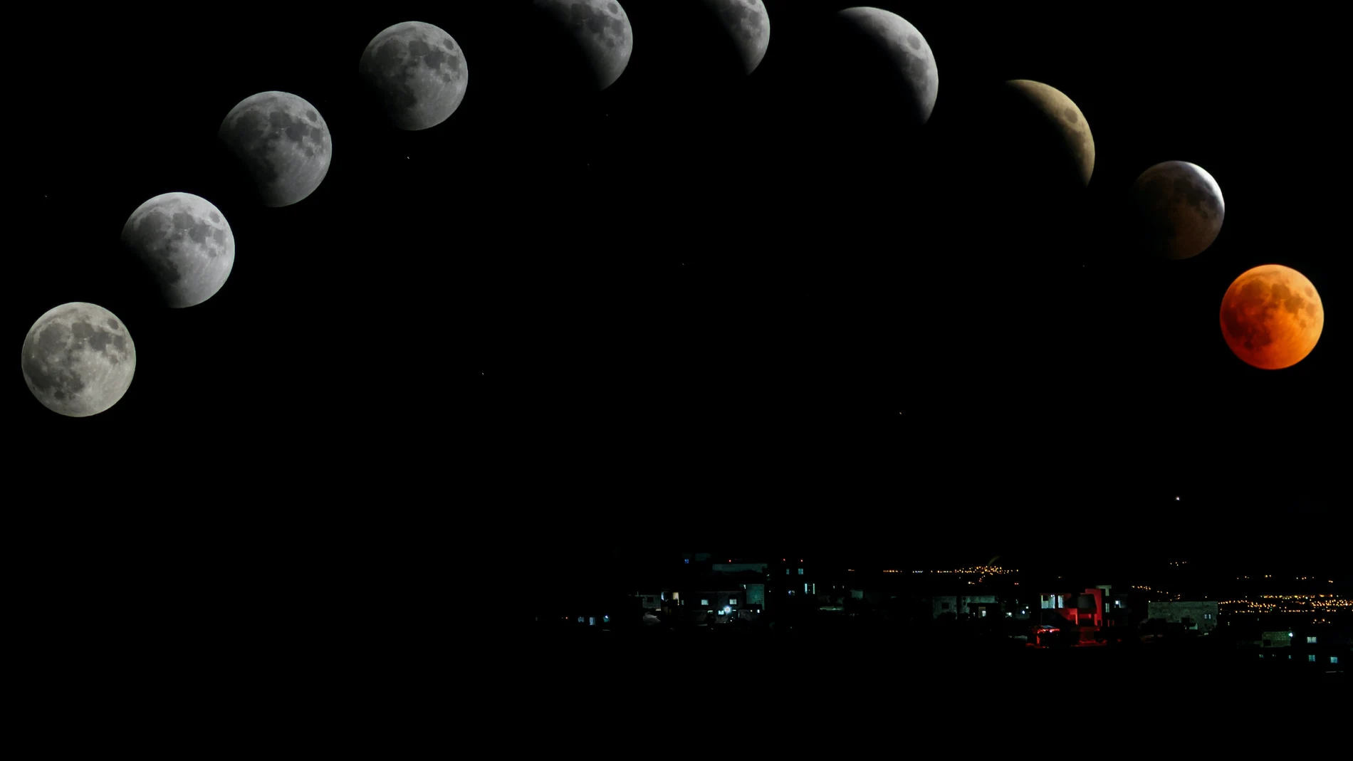 El calendario lunar de noviembre de 2022, con eclipse ('luna de sangre') y  todas las fases de la luna