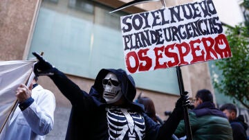 Protestas contra el nuevo plan de Urgencias de la Comunidad de Madrid