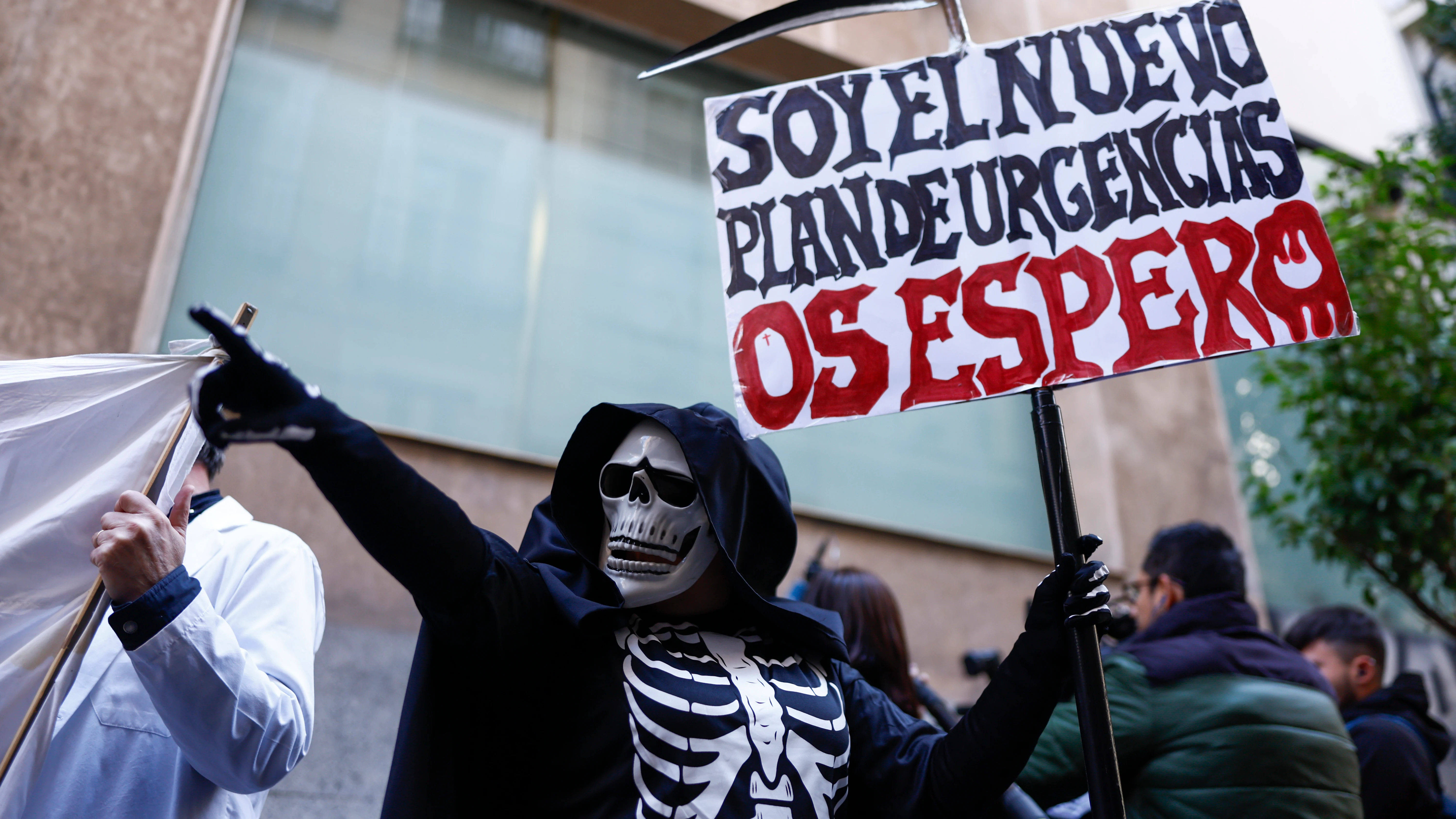 Protestas contra el nuevo plan de Urgencias de la Comunidad de Madrid