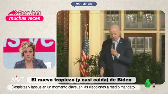 Nuevo tropiezo de Biden: el presidente sufre un 'lapsus' y pierde el equilibrio en pleno acto Nuevo tropiezo de Biden: el presidente sufre un 'lapsus' y pierde el equilibrio en pleno acto