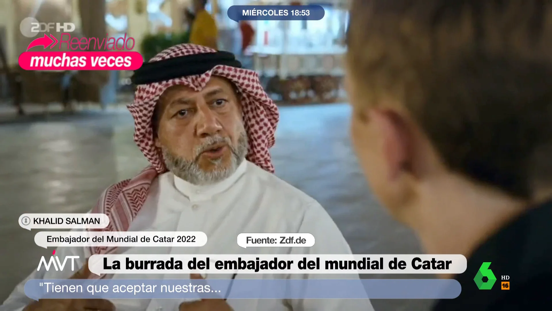 El embajador del Mundial de Catar asegura que la homosexualidad es un trastorno mental