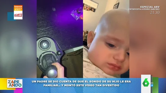 El montaje de un padre sobre los ruidos que emite su hijo El montaje de un padre sobre los ruidos que emite su hijo