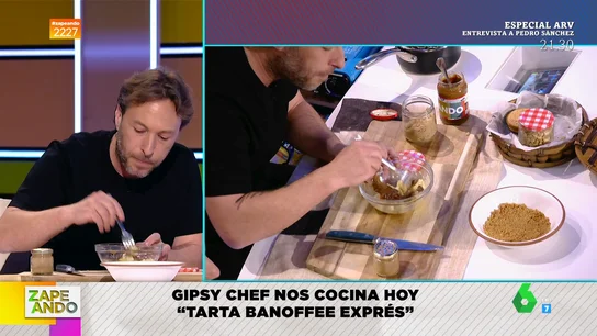 Gipsy Chef cocina en Zapeando una tarta banoffee Gipsy Chef cocina en Zapeando una tarta banoffee