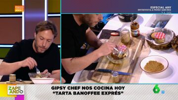 Gipsy Chef cocina en Zapeando una tarta banoffee