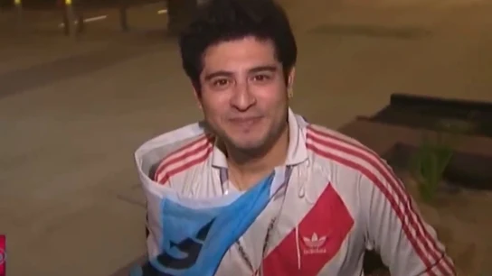 Lucas, el aficionado argentino que llegó a Qatar el 7 de septiembre Lucas, el aficionado argentino que llegó a Qatar el 7 de septiembre