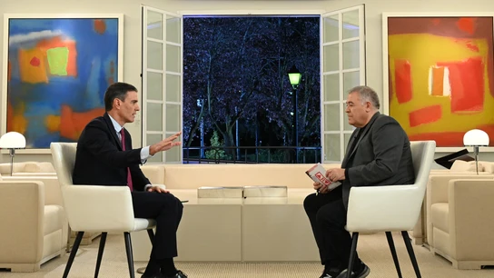 Pedro Sánchez junto a Antonio García Ferreras Pedro Sánchez junto a Antonio García Ferreras