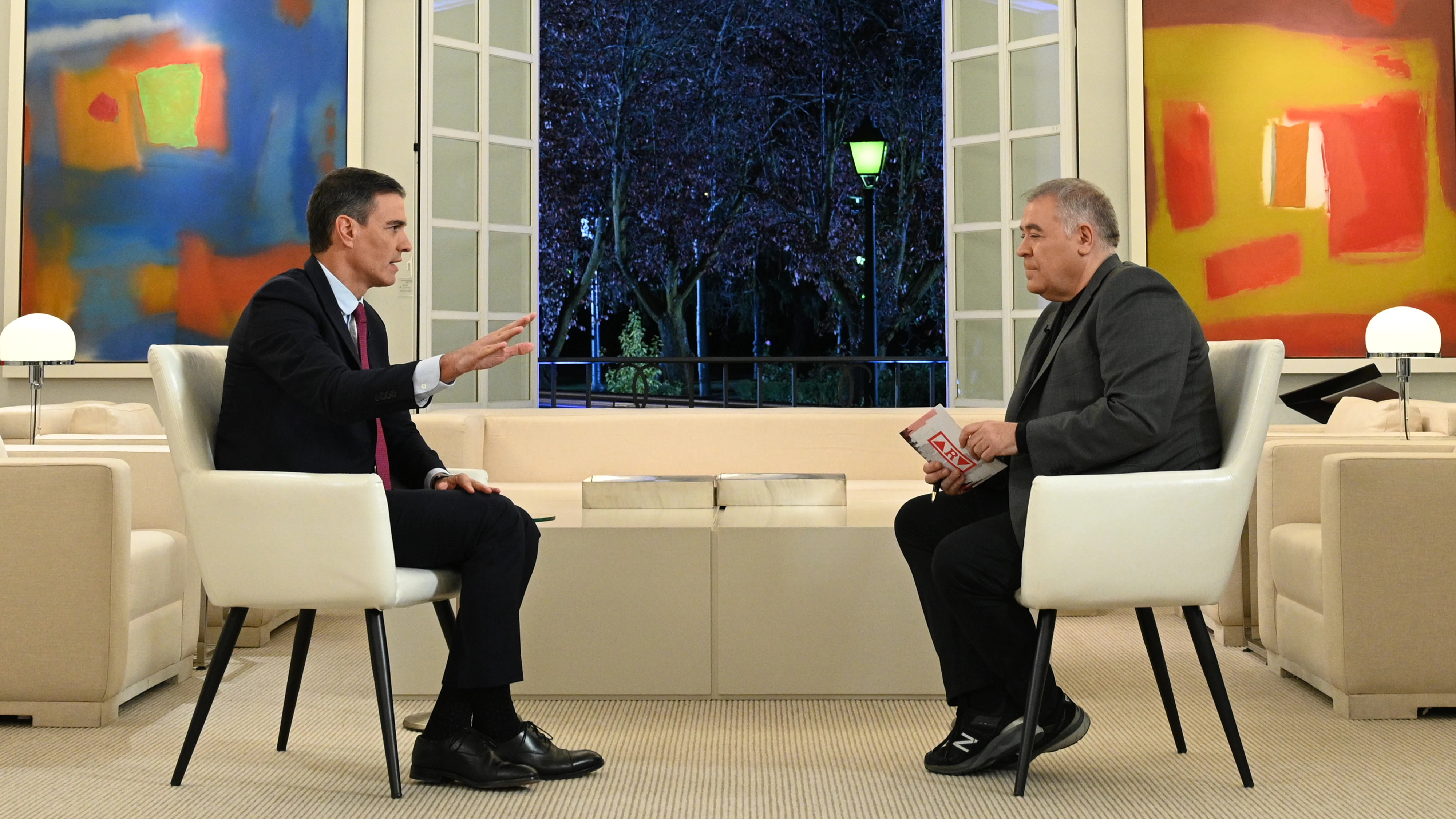 Pedro Sánchez junto a Antonio García Ferreras