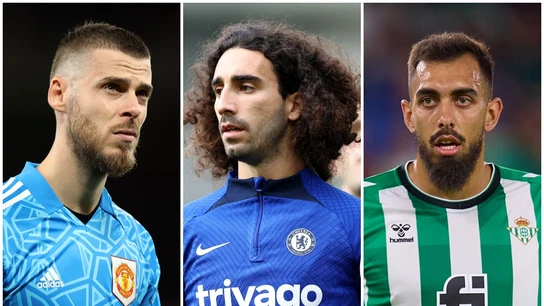David de Gea, Cucurella y Borja Iglesias David de Gea, Cucurella y Borja Iglesias