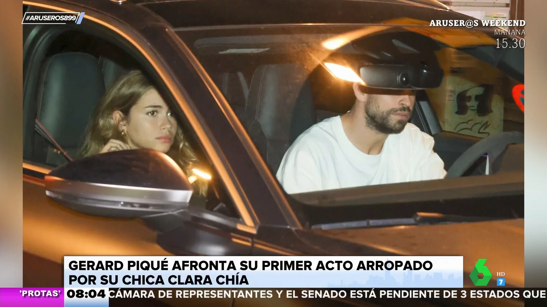 Gerard Piqué y Clara Chía: primeras imágenes de la pareja tras el acuerdo con Shakira