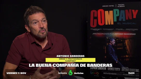 Antonio Banderas se sincera su visión sobre el tiempo con el reestreno de 'Company' Antonio Banderas se sincera su visión sobre el tiempo con el reestreno de 'Company'