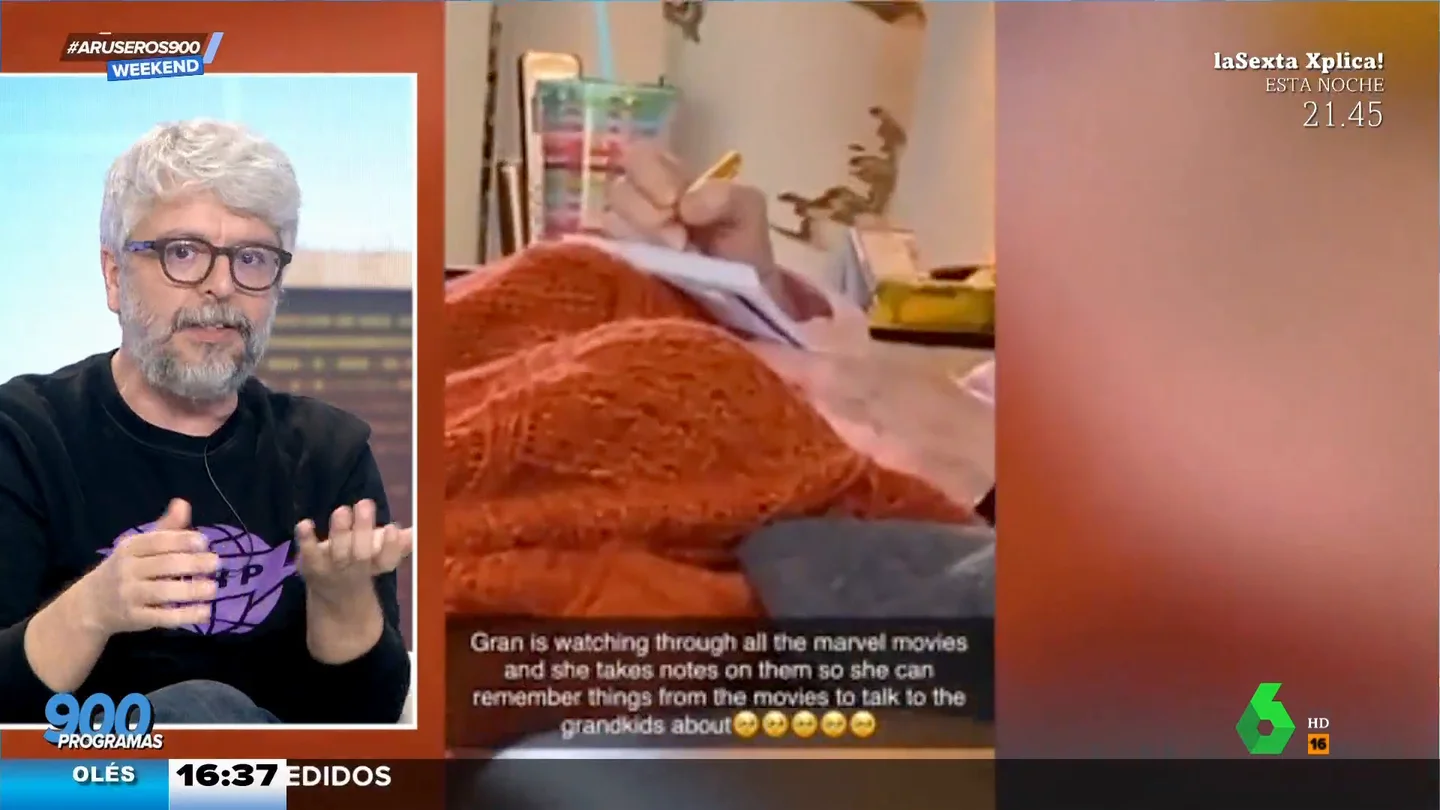 La bonita razón por la que una abuela toma apuntes de las películas de Marvel La bonita razón por la que una abuela toma apuntes de las películas de Marvel