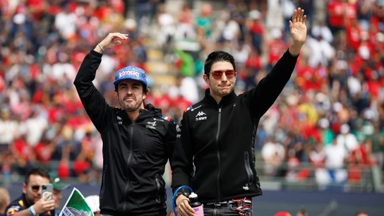 Fernando Alonso y Esteban Ocon Fernando Alonso y Esteban Ocon