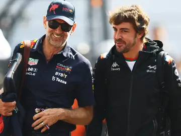 Adrian Newey y Fernando Alonso 