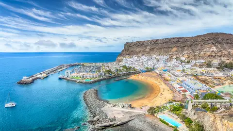 Puerto de Mogán (Gran Canaria) grabado con un dron Puerto de Mogán (Gran Canaria) grabado con un dron