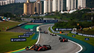 Lando Norris y Charles Leclerc