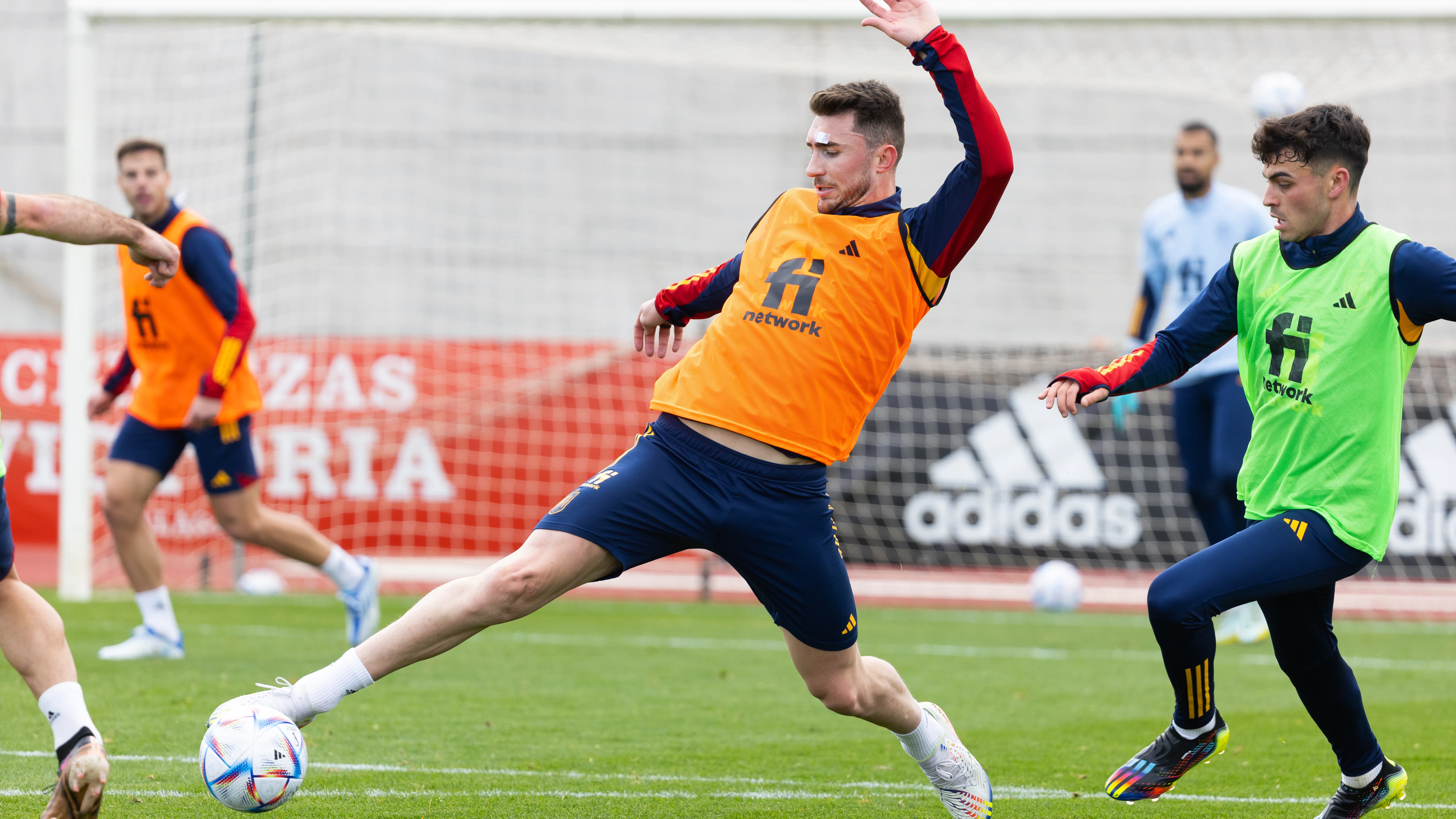 Entrenamiento de la selección española