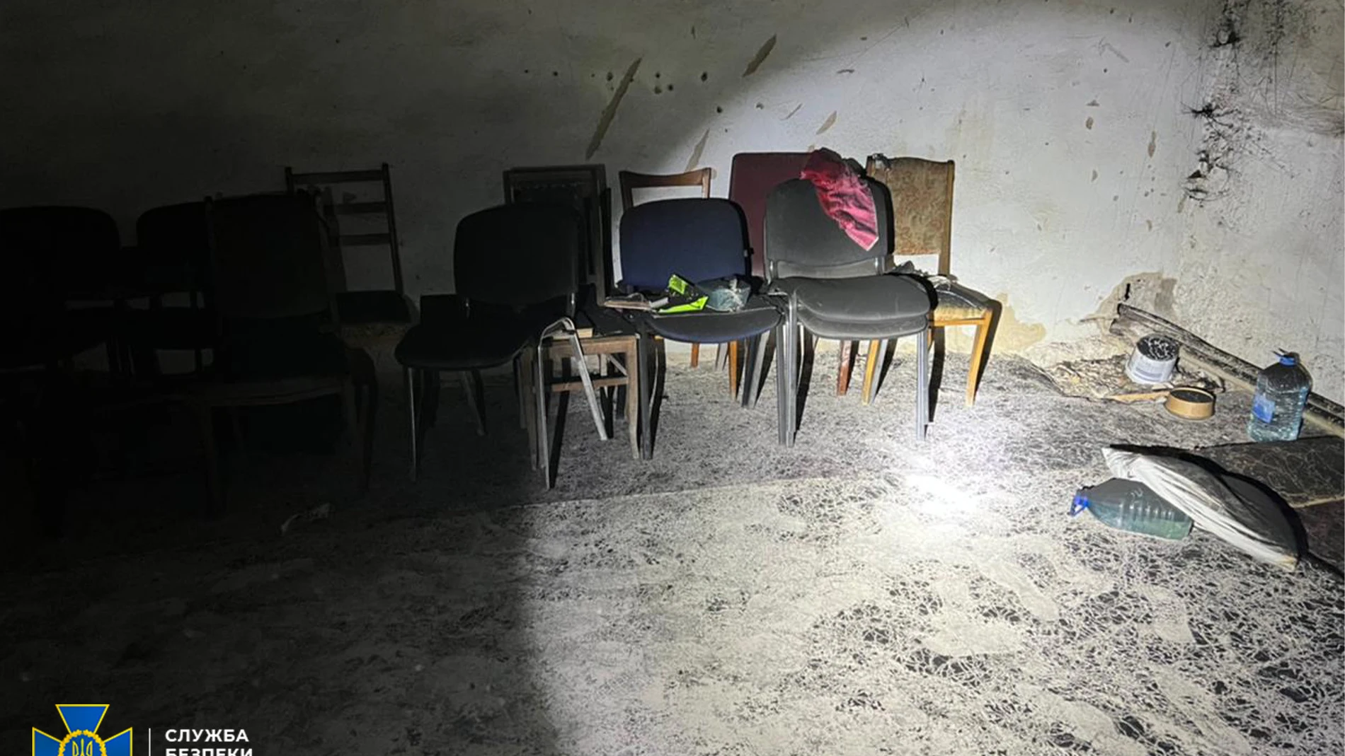 Imagen de una de las cámaras de tortura en la ciudad de Jersón