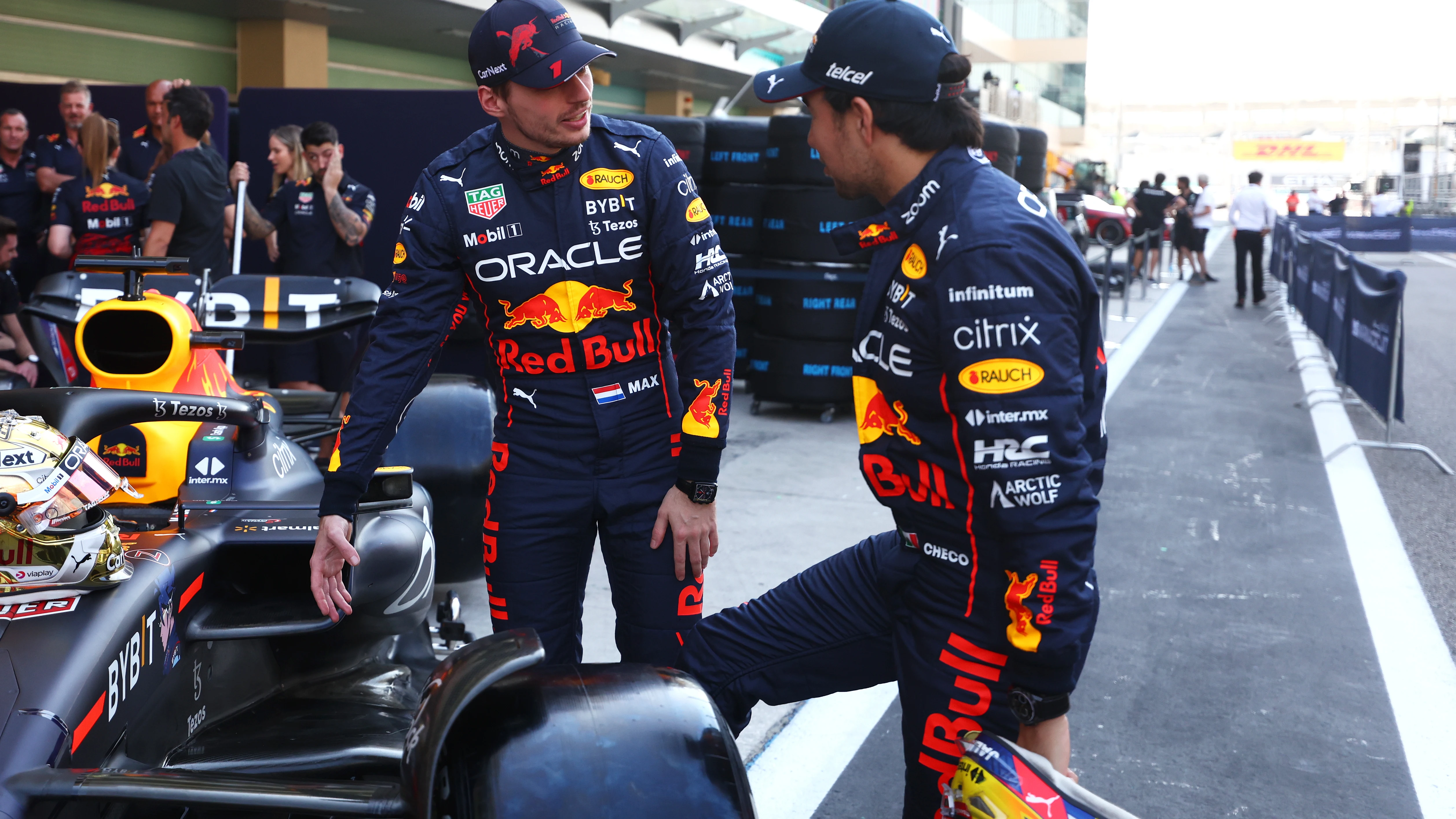 Max Verstappen y Sergio Pérez