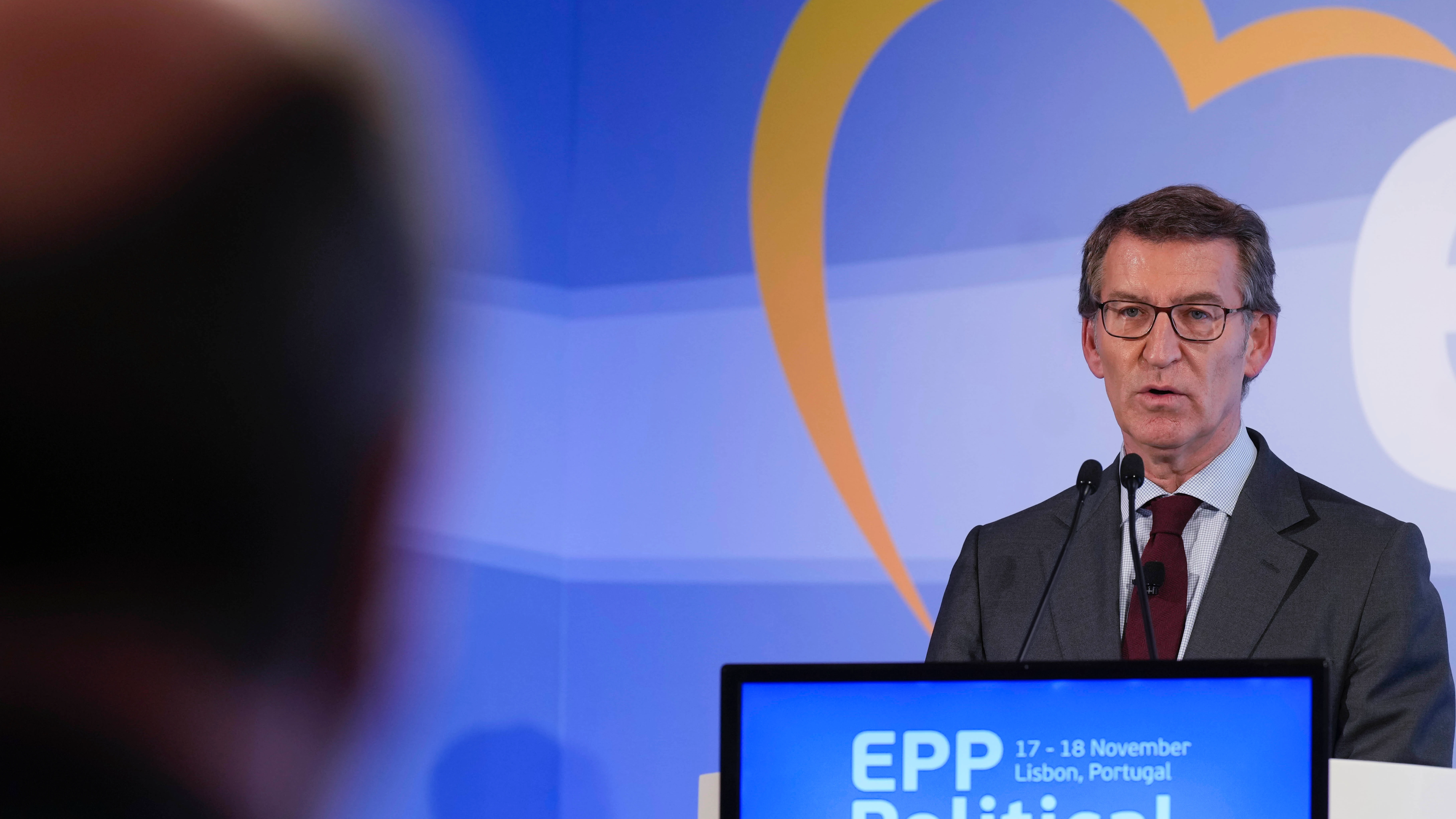 Alberto Núñez Feijóo, durante una intervención