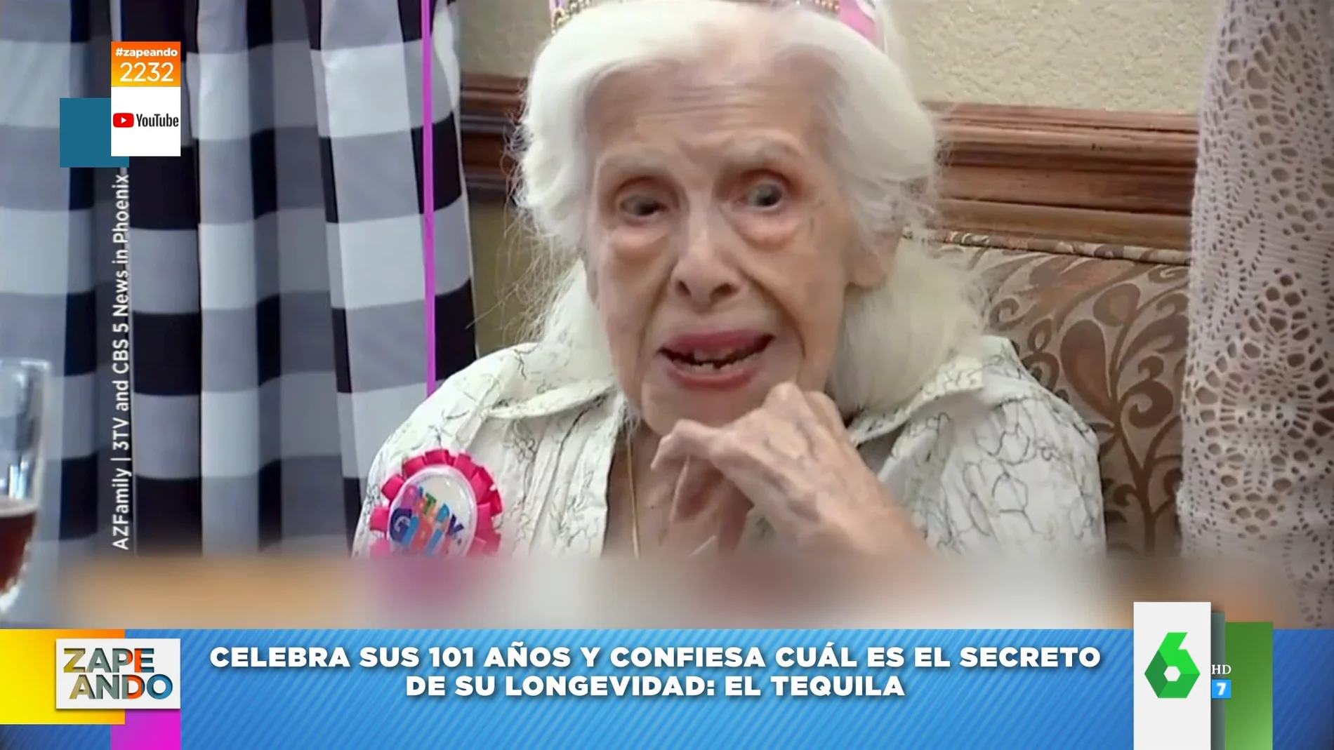 Vídeo viral de una mujer celebrando sus 101 años 