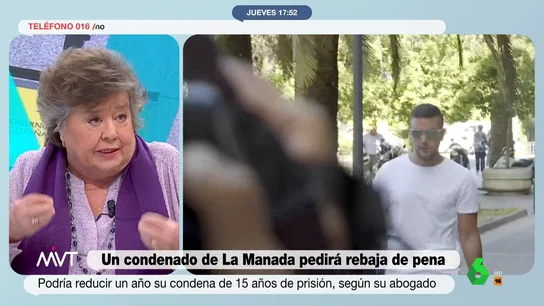 Cristina Almeida cuestiona la revisión de penas por la ley del 'Solo sí es sí': "Hay algunos jueces que incumplen la ley" Cristina Almeida cuestiona la revisión de penas por la ley del 'Solo sí es sí': "Hay algunos jueces que incumplen la ley"