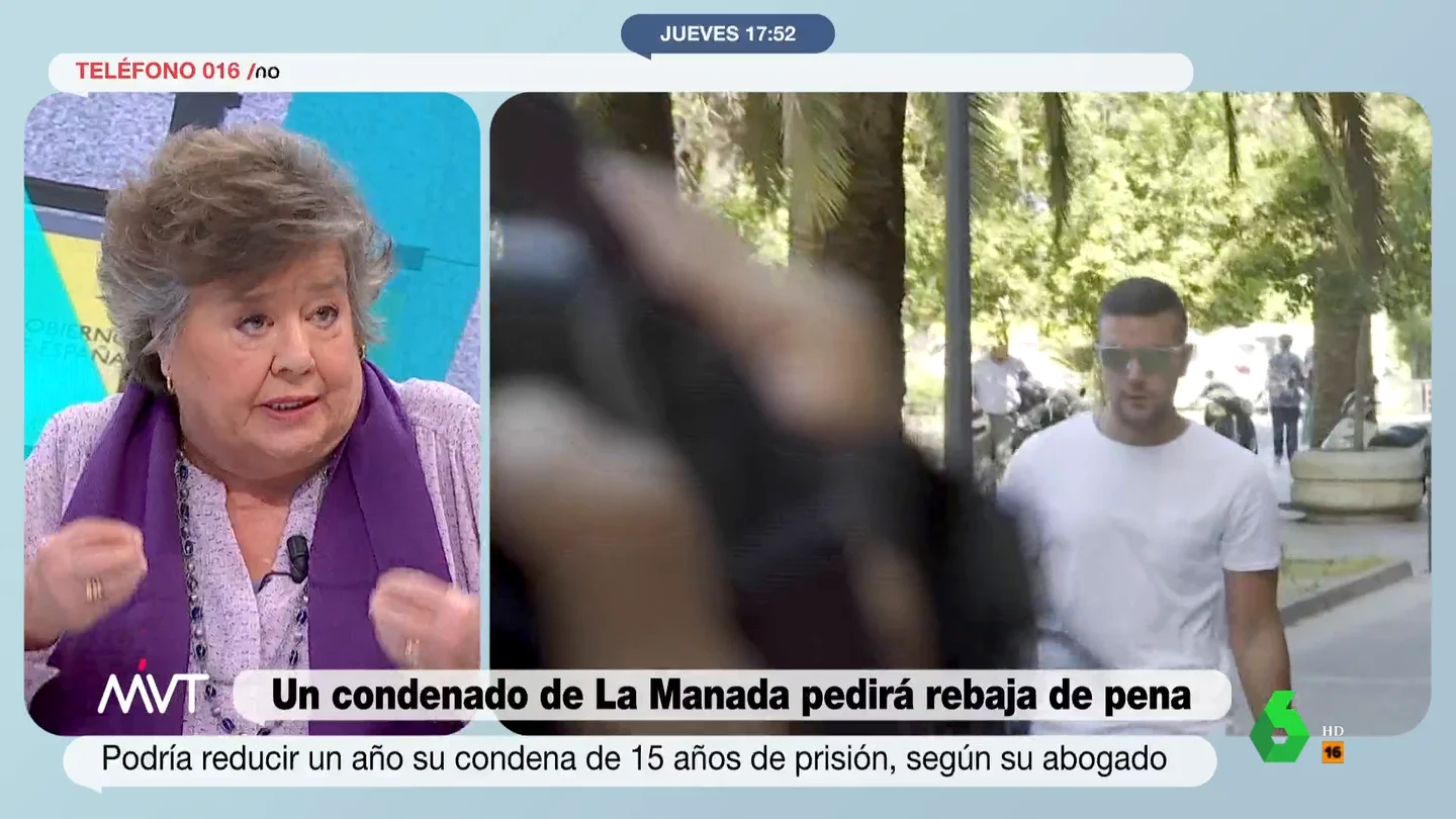 Cristina Almeida cuestiona la revisión de penas por la ley del 'Solo sí es sí': "Hay algunos jueces que incumplen la ley" Cristina Almeida cuestiona la revisión de penas por la ley del 'Solo sí es sí': "Hay algunos jueces que incumplen la ley"