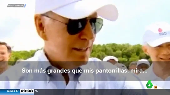 Joe Biden toca los bíceps de un cámara ruso: "Son más grandes que mis pantorrillas" Joe Biden toca los bíceps de un cámara ruso: "Son más grandes que mis pantorrillas"