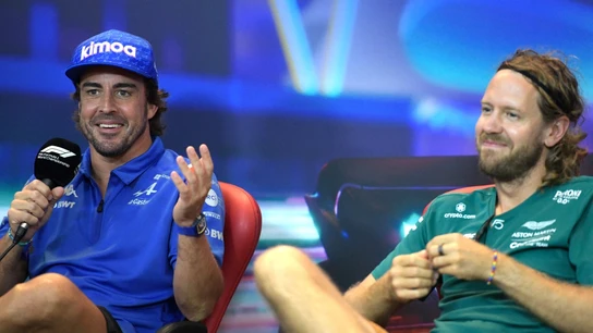 Fernando Alonso y Sebastian Vettel Fernando Alonso y Sebastian Vettel
