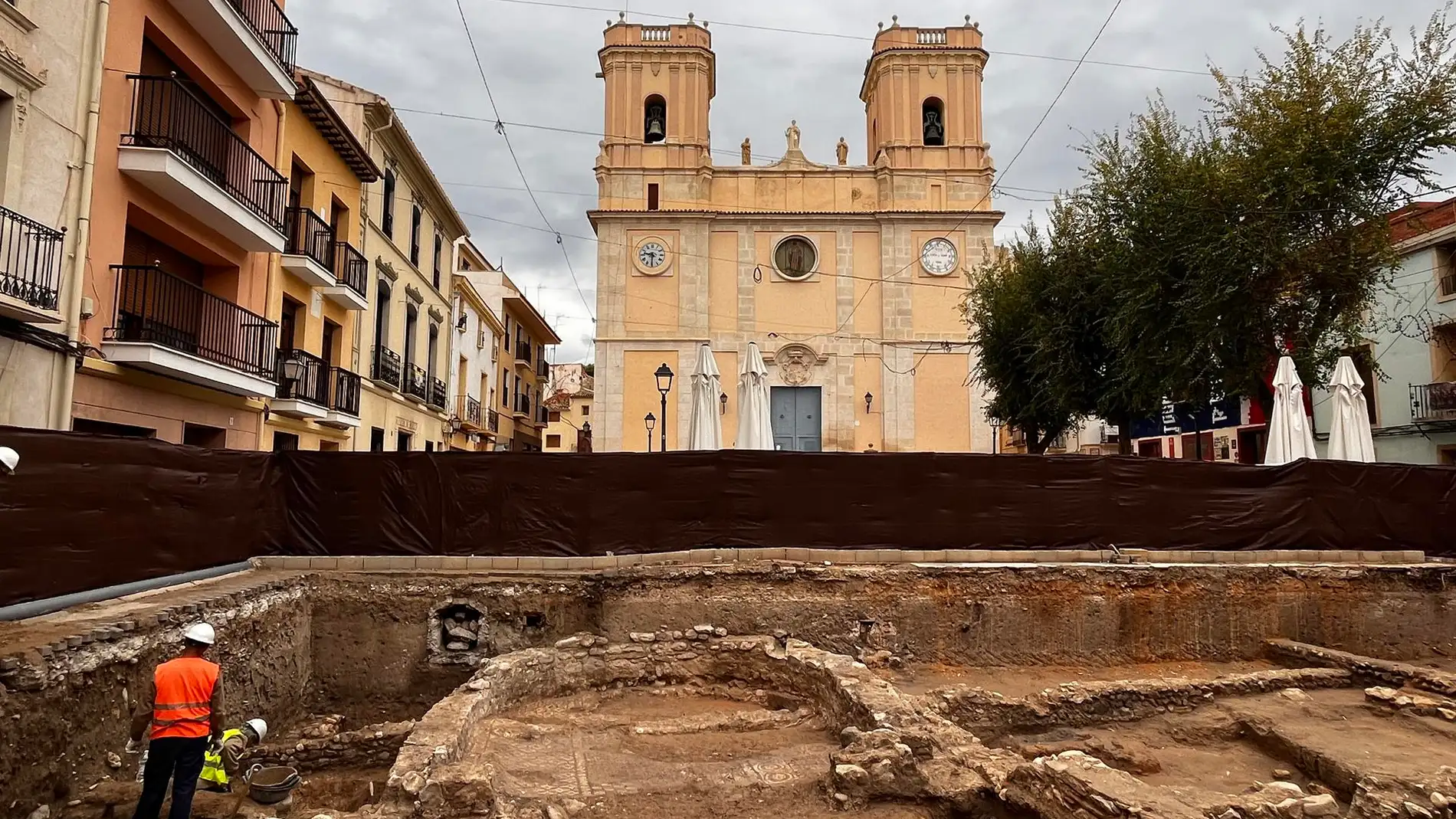 Restos de una posible basílica romana en Petrer