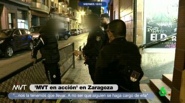 El momento en el que la Policía de Zaragoza detiene a un joven en busca y captura