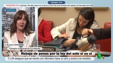 La consejera de Igualdad de Castilla-La Mancha afirma que advirtió a Montero sobre la ley del 'Solo sí es sí': "Mis miedos se han cumplido"