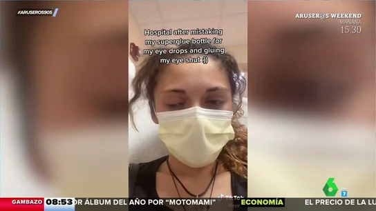 Confunde el colirio con el pegamento y acaba en un hospital Confunde el colirio con el pegamento y acaba en un hospital