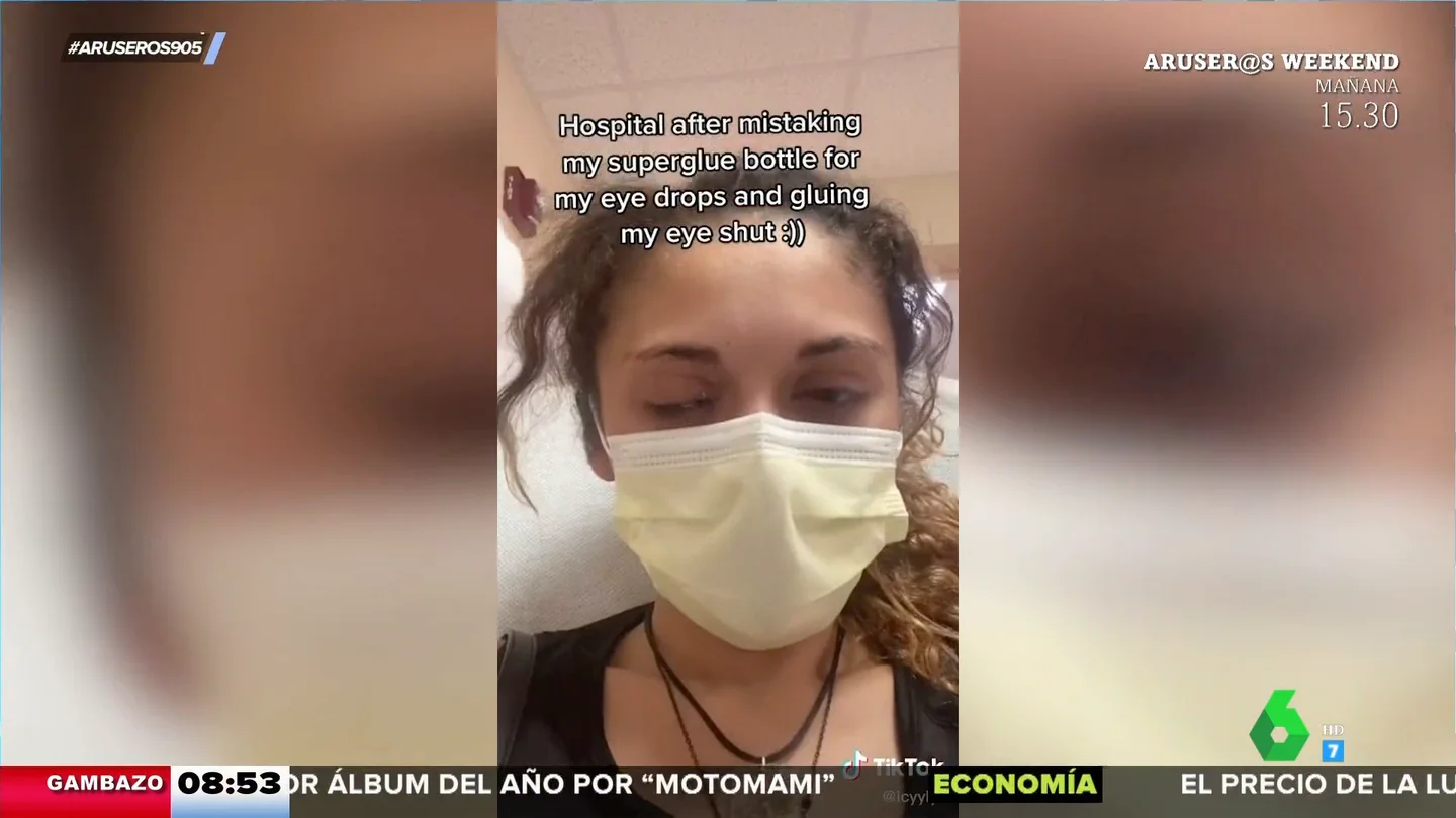 Confunde el colirio con el pegamento y acaba en un hospital Confunde el colirio con el pegamento y acaba en un hospital