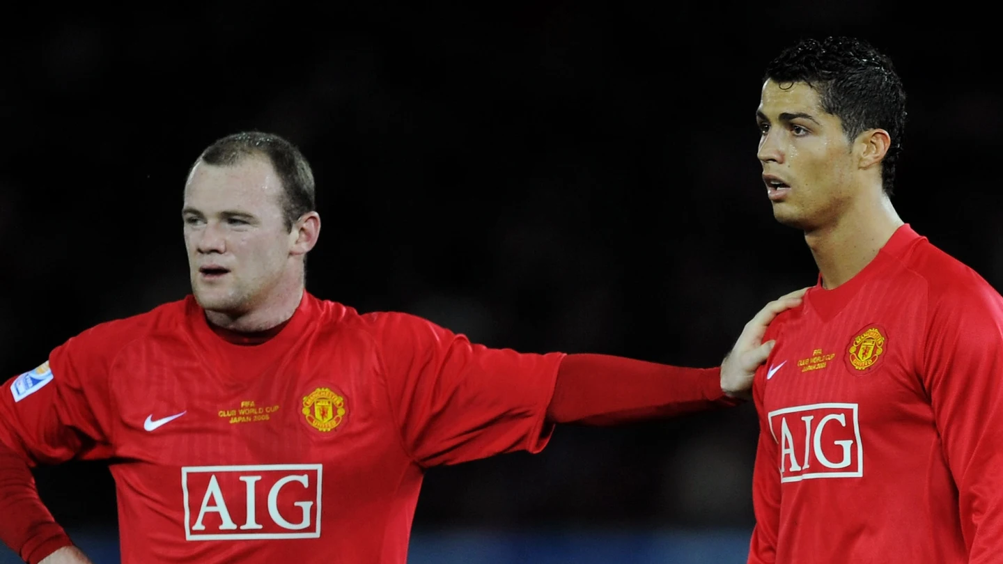 Rooney, con Cristiano Rooney, con Cristiano