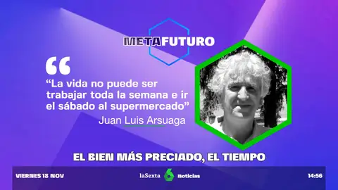 Arsuaga y el gran debate social en 'Metafuturo': ¿preferirías ganar más dinero en el trabajo o tener más tiempo libre? Arsuaga y el gran debate social en 'Metafuturo': ¿preferirías ganar más dinero en el trabajo o tener más tiempo libre?