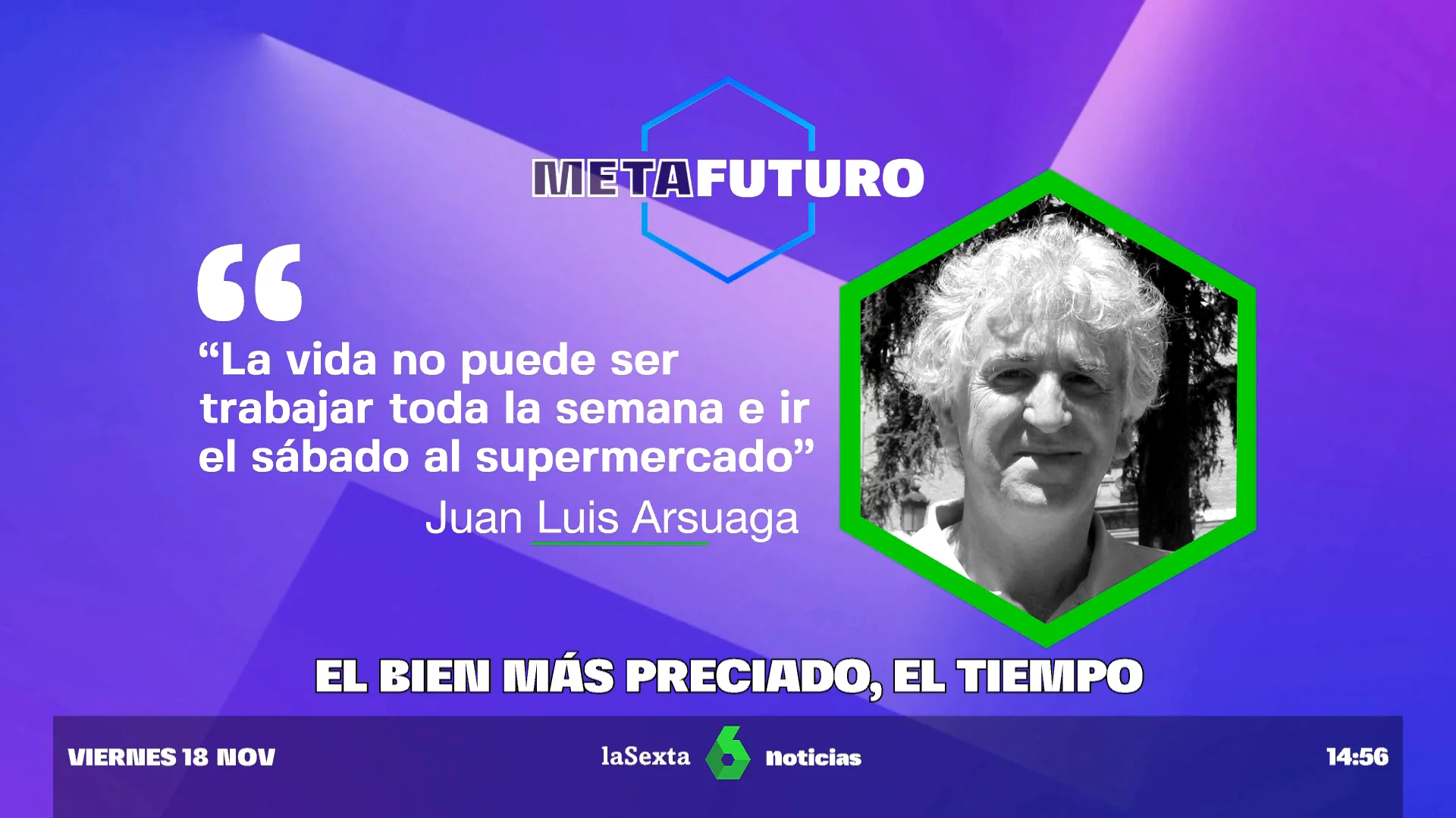 Arsuaga y el gran debate social en 'Metafuturo': ¿preferirías ganar más dinero en el trabajo o tener más tiempo libre?