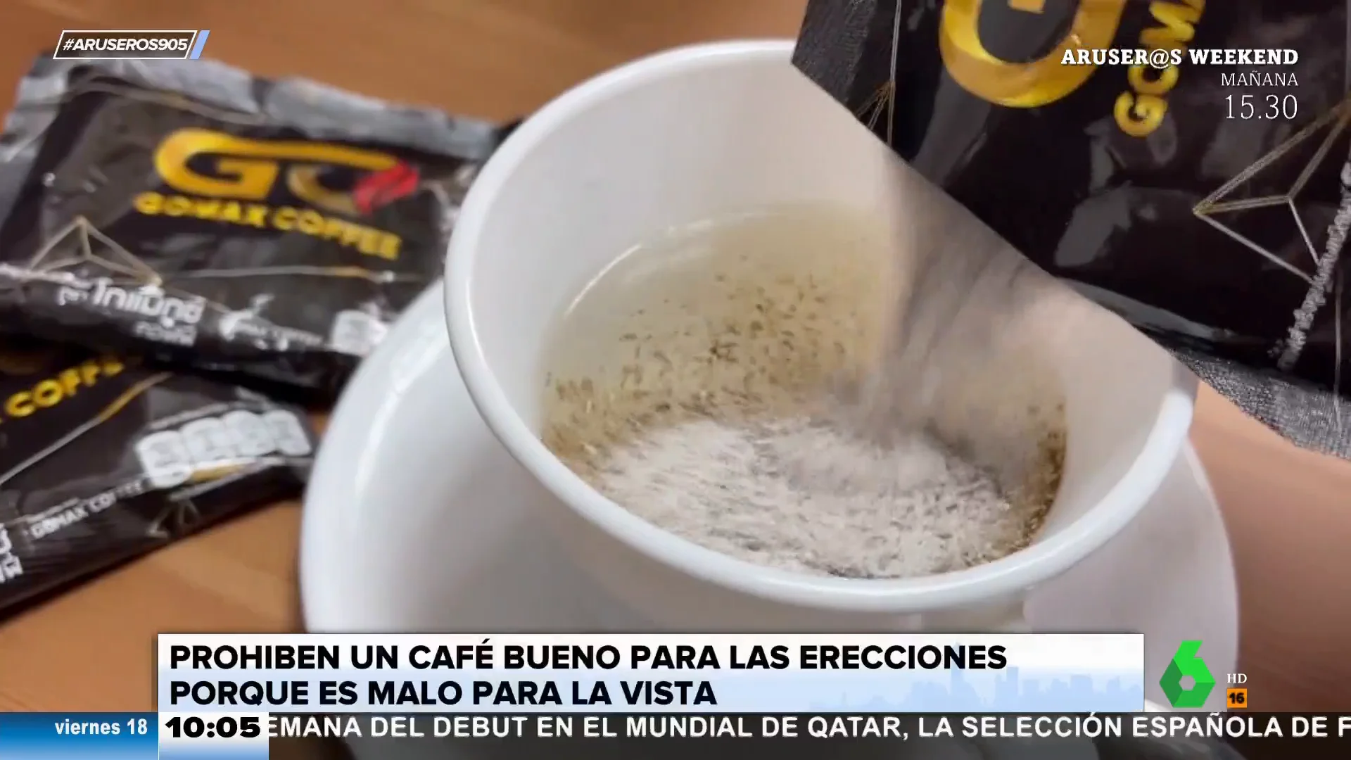 Tailandia prohíbe el café con Viagra: bueno para las erecciones, malo para la vista