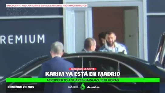 Exclusiva 'El Chiringuito': la llegada de Benzema a Madrid tras dejar el Mundial por lesión Exclusiva 'El Chiringuito': la llegada de Benzema a Madrid tras dejar el Mundial por lesión