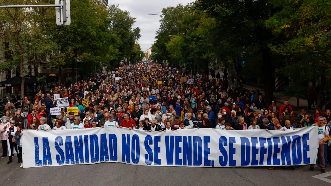 Manifestación por la sanidad pública en Madrid