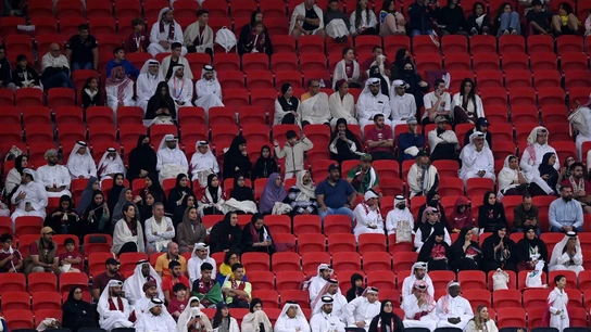Las gradas del Al Khor, semivacías Las gradas del Al Khor, semivacías