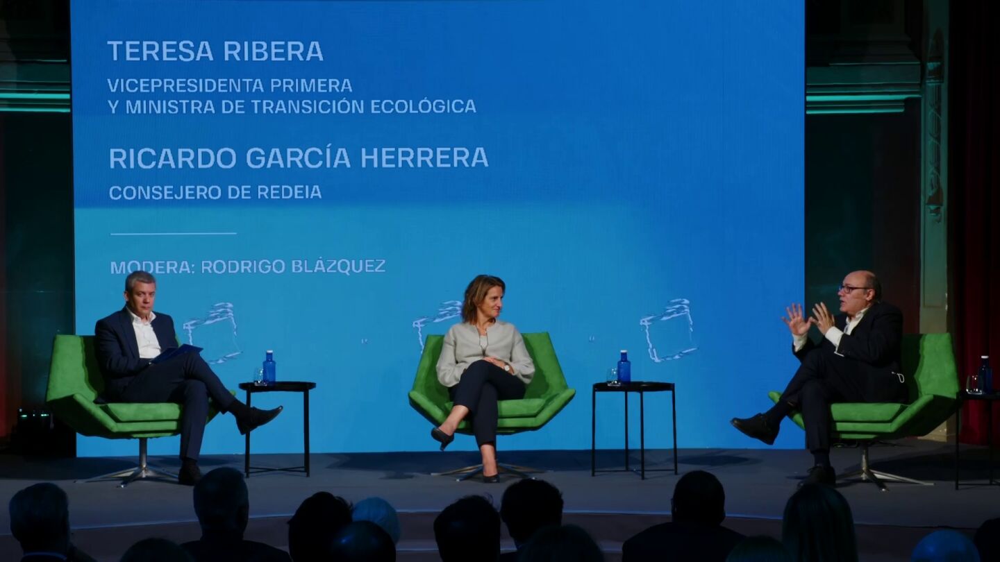 Teresa Ribera y Ricardo Garc&iacute;a Herrera en 'Metafuturo'
