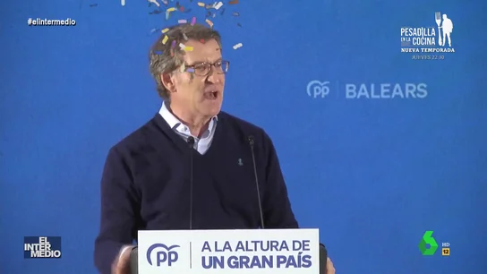 Alberto Nuñez Feijoo lanzando confeti Alberto Nuñez Feijoo lanzando confeti