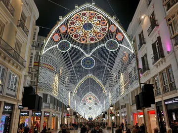 La calle Larios de Málaga en Navidad La calle Larios de Málaga en Navidad