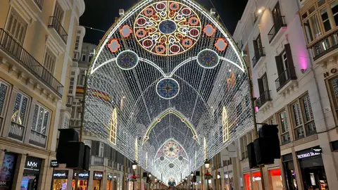 La calle Larios de Málaga en Navidad La calle Larios de Málaga en Navidad