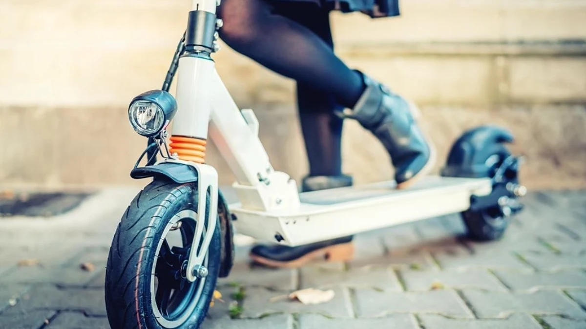 Imagen de archivo de un patinete eléctrico.